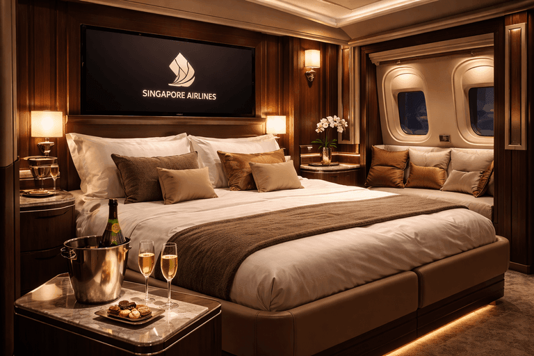 Luxury travel experience with Singapore Airlines First Class Suite