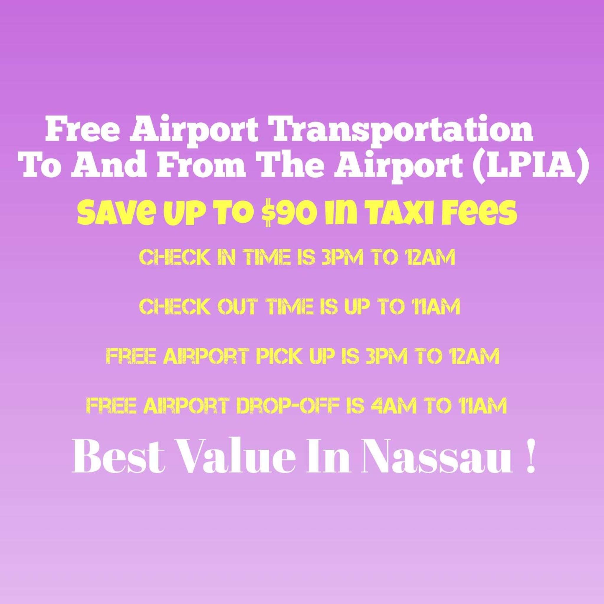 BELL At The Airport Suites - No Smoking & Adults Only - Free Airport Transportation, Nassau
